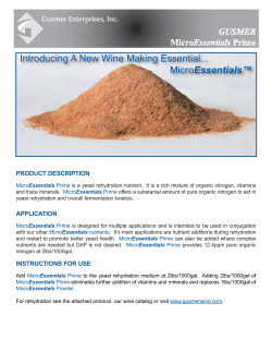 MicroEssentials Prime Product Data Sheet