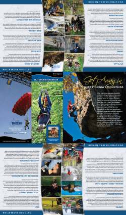 OutdOO r recreatiOn - West Virginia Department of Commerce