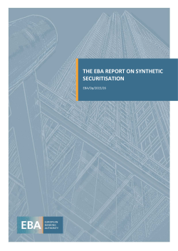 the eba report on synthetic securitisation
