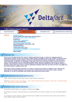 Soil moisture-based irrigation - Deltaproof