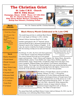 St. Luke Newsletter March 2012