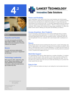 Power and Flexibility Powerful and Flexible Secure Technology