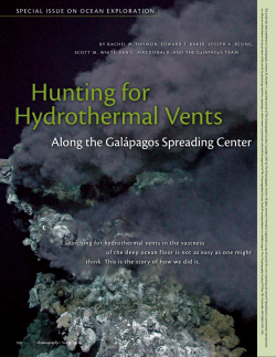 Hunting for Hydrothermal Vents
