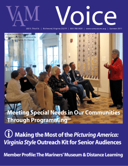 Summer 2011 - Virginia Association of Museums