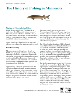 The History of Fishing in Minnesota