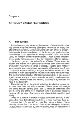 Chapter 4 ANTIBODY