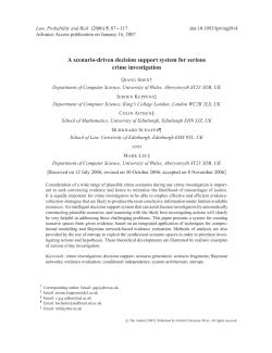 A scenario-driven decision support system for
