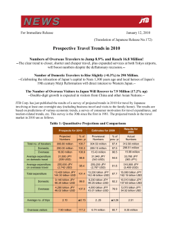 Prospective Travel Trends in 2010(PDF:419KB)