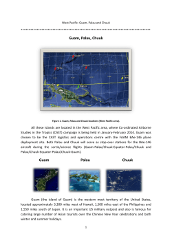 Guam, Palau, Chuuk Guam Palau Chuuk