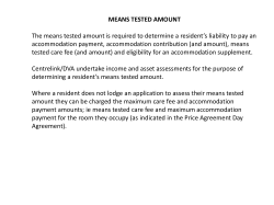 Admissions Requirement and User Charging Workshop