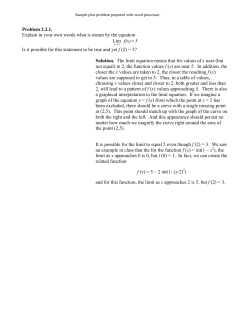 Problem 2.2.1. Explain in your own words what is meant by the