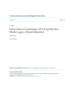 EP 2.0 and the New Media Legacy of Jesuit Education