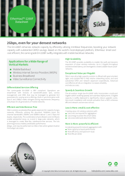 2Gbps, even for your densest networks