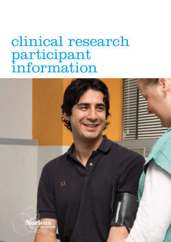 clinical research participant information