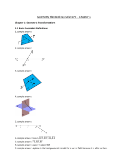Geometry Flexbook Q1 Solutions &ndash; Chapter 1