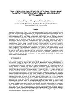 Challenges for Soil Moisture Retrieval from C-band
