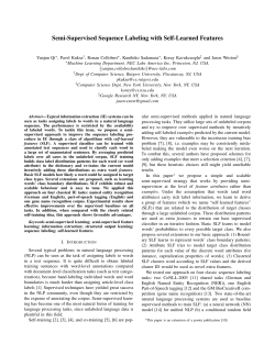 Semi-Supervised Sequence Labeling with Self