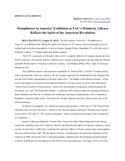 press release - Library - Florida Atlantic University
