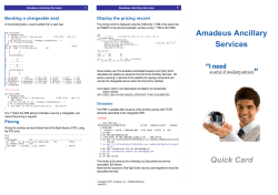 Amadeus Ancillary Services