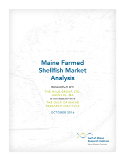Maine Farmed Shellfish Market Analysis
