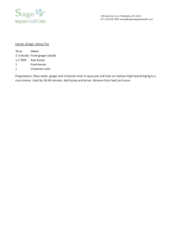 Lemon, Ginger, Honey Tea 32 oz Water 2