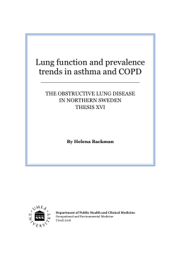 Lung function and prevalence trends in asthma and COPD