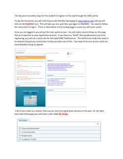 Review the Student Registration Tutorial