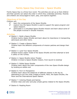 Space Shuttle - Lunar and Planetary Institute