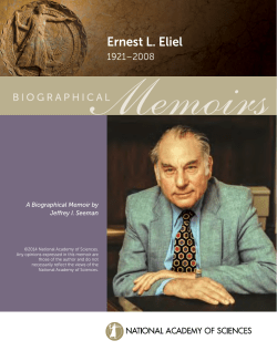 Ernest Eliel - National Academy of Sciences