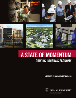 a state of momentum - Innovate Indiana