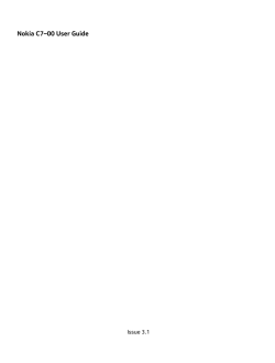 Nokia C7&ndash;00 User Guide