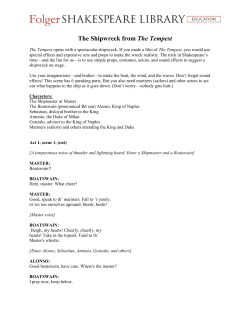 The Tempest 1.1 - Folger Shakespeare Library