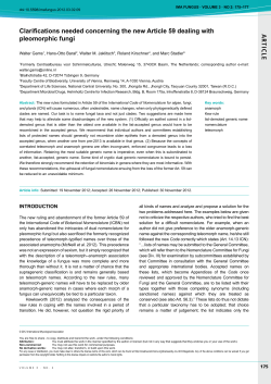 Gams W, Baral HO, Jaklitsch WM, Kirschner R, and