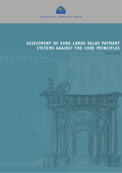 Assessment of euro large-value payment systems against the Core