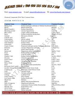 chemical comounds