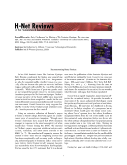 Deconstructing Betty Friedan - H-Net