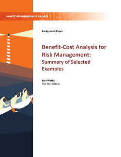 Benefit-Cost Analysis for Risk Management