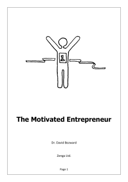 The Motivated Entrepreneur