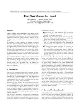 First-Class Modules for Haskell