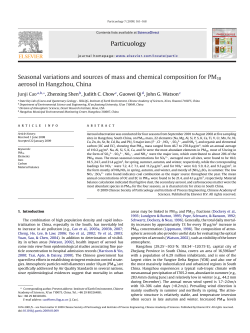 Seasonal variations and sources of mass and chemical composition