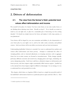 2. Drivers of deforestation