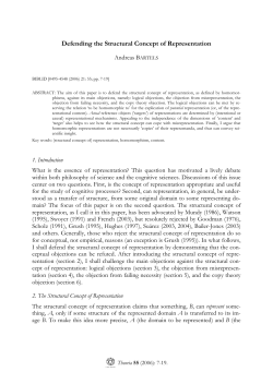 Defending the Structural Concept of Representation