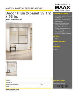Decor Plus 2-panel 59 1/2 x 56 in.