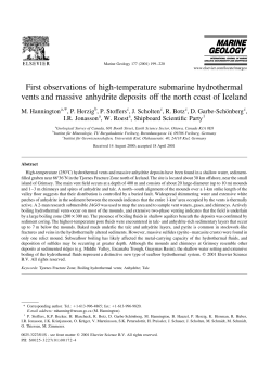 First observations of high-temperature submarine hydrothermal