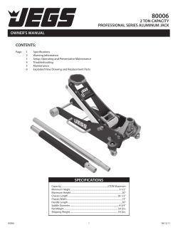80006: Installation Instructions for Professional 2-Ton Low