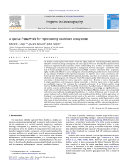 A spatial framework for representing nearshore