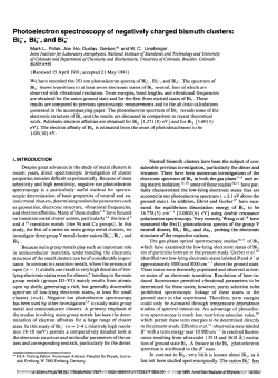 Photoelectron spectroscopy of negatively charged bismuth clusters