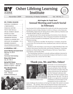 Osher Lifelong Learning Institute