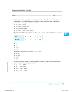 Standardized Test Practice