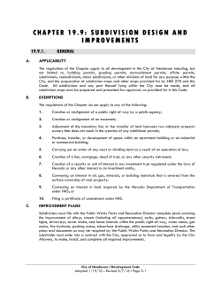 chapter 19.9: subdivision design and